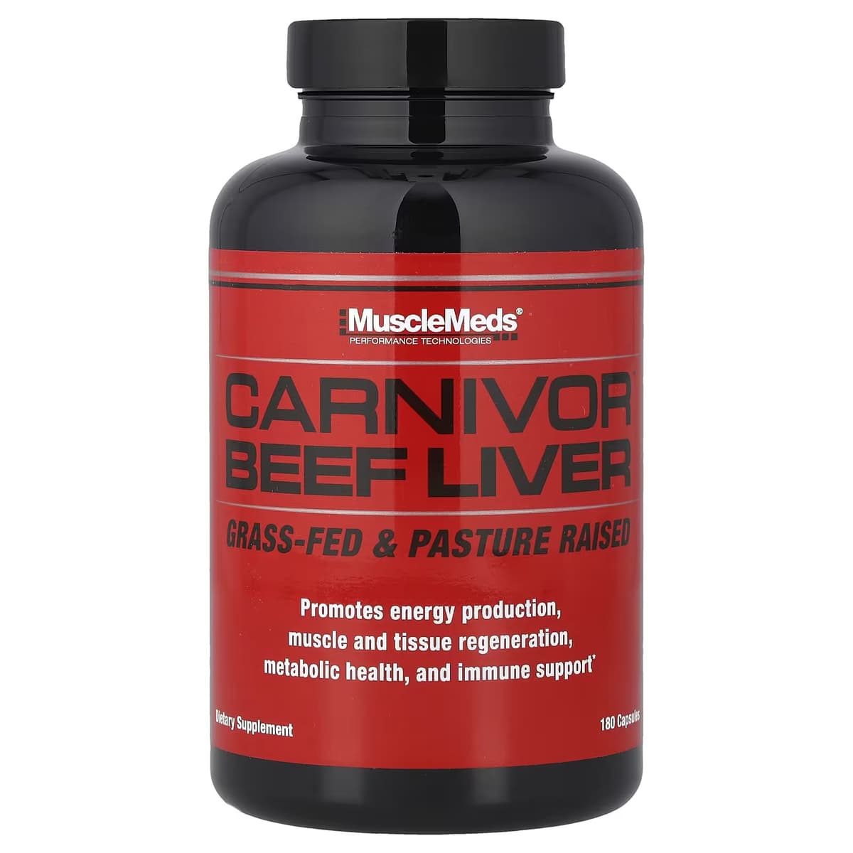 MuscleMeds - Carnivor Bovinlever - 180 Kapsler