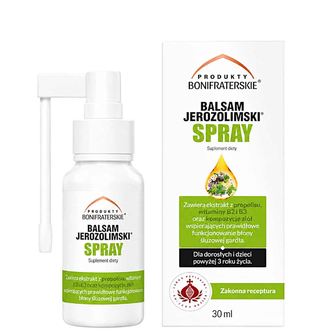 Produkty Bonifraterskie - Jerusalem Balsam Spray - 30ml – Produkty Bonifraterskie förpackning