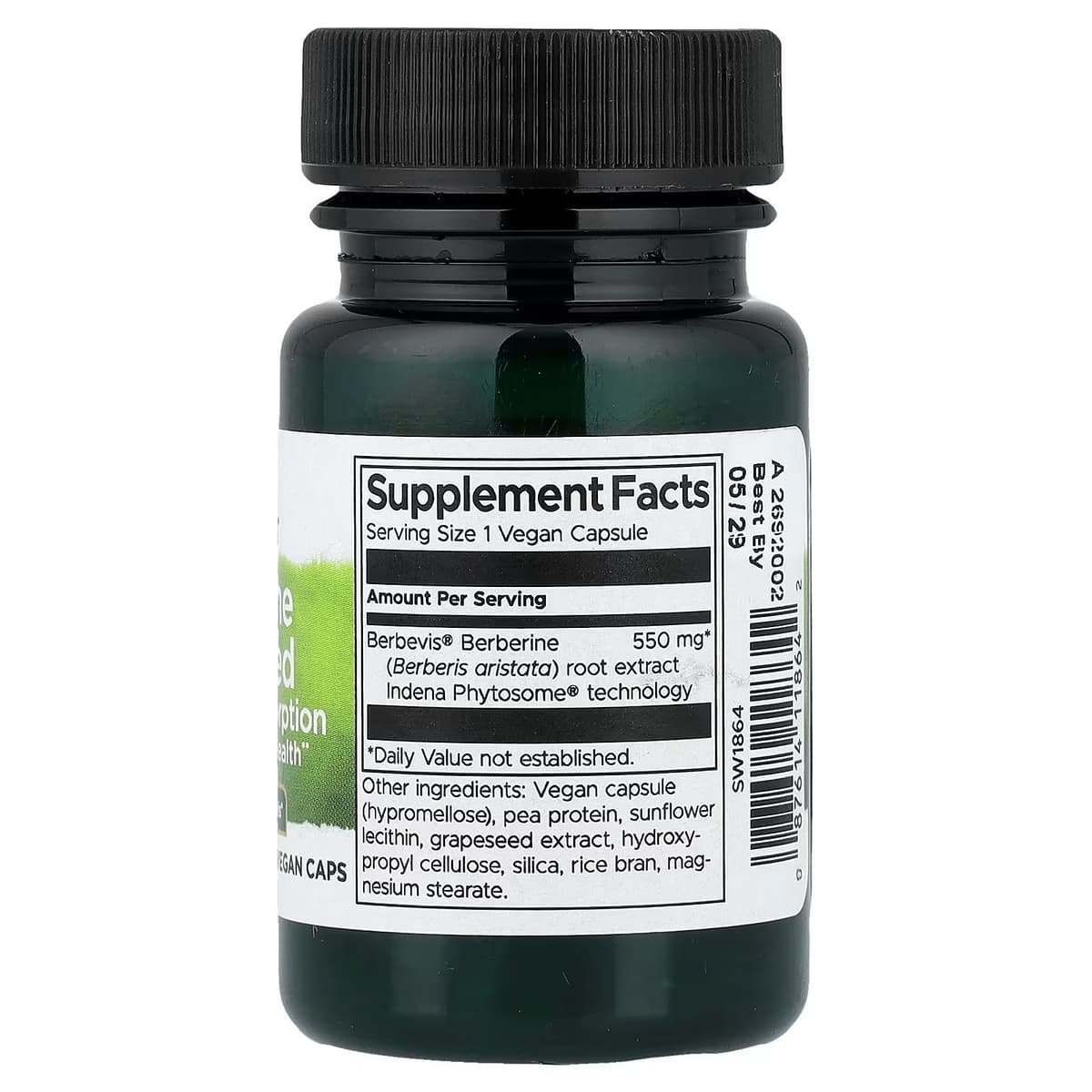 Swanson - Berberiini Advanced Parannettu Imeytyminen - 30 Kaps