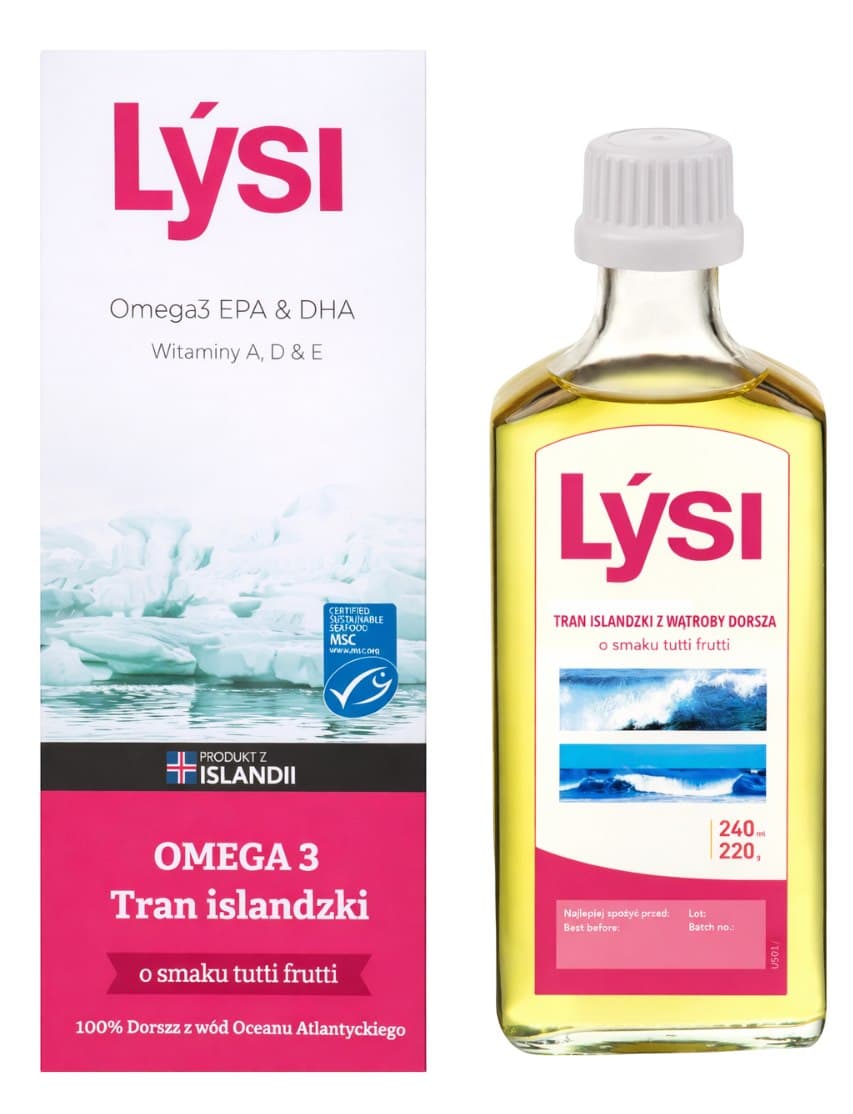 Lysi - Islandsk Torskeleverolie – Lysi emballage
