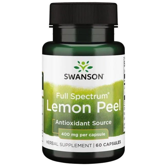 Swanson - Full Spectrum Lemon Peel - 60 Caps – Swanson förpackning