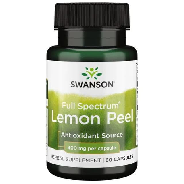 Swanson - Citronskal - Fuldspektret, 60 kapsler – Swanson