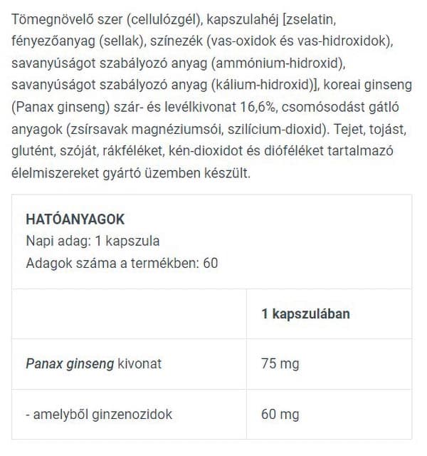 BioTechUSA - Panax Ginseng - 60 Kaps