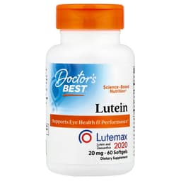 Doctor's Best - Lutein with Lutemax 2020 - 60 Softgels