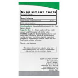 Nature's Answer - Korean Ginseng - 50 Vcaps