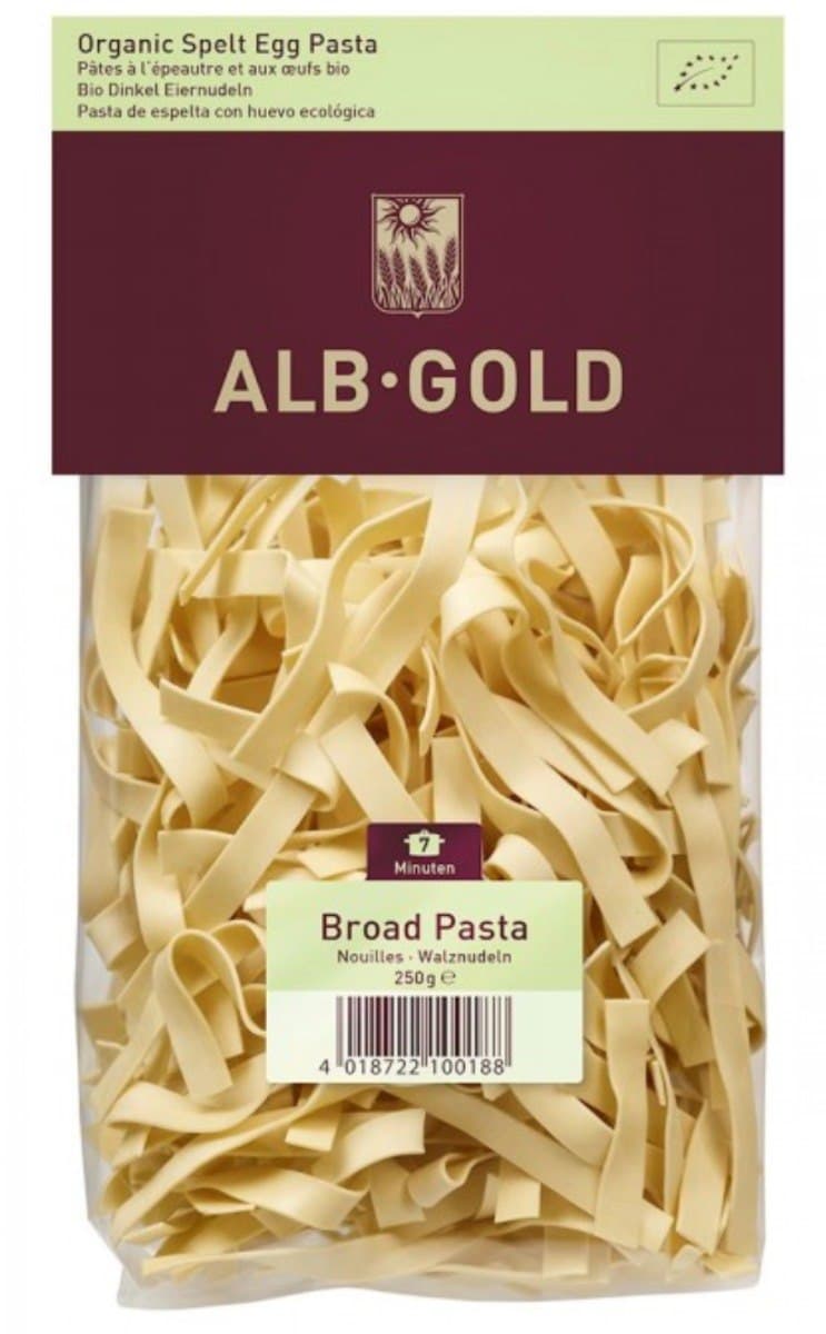 Alb-Gold - Organic Spelt Egg Pasta - 250g – Alb-Gold förpackning