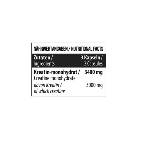 MST - Kreatinmonohydrat - 300 kapslar