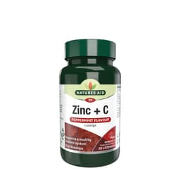 Natures Aid - Zinc + C Lozenges (Peppermint - 30 Tabs)
