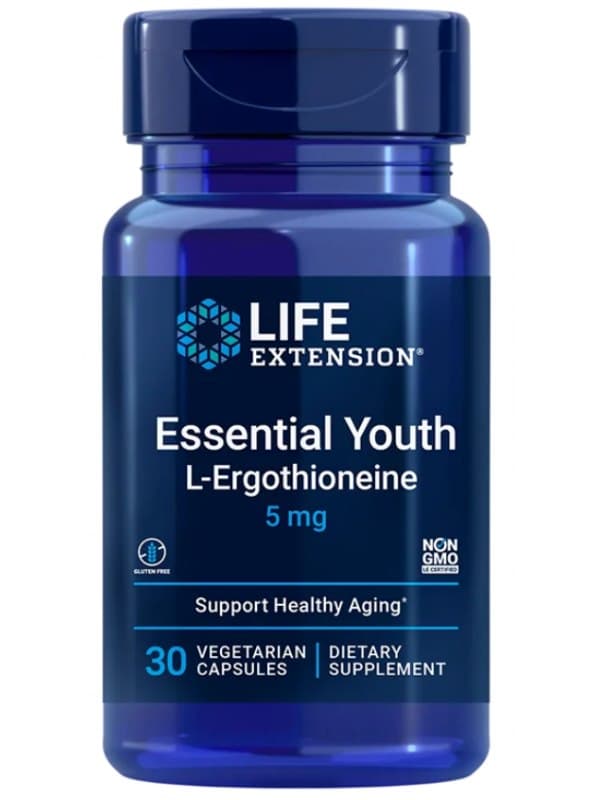 Life Extension - Essential Youth L-Ergothioneine - 30 Caps – Life Extension förpackning