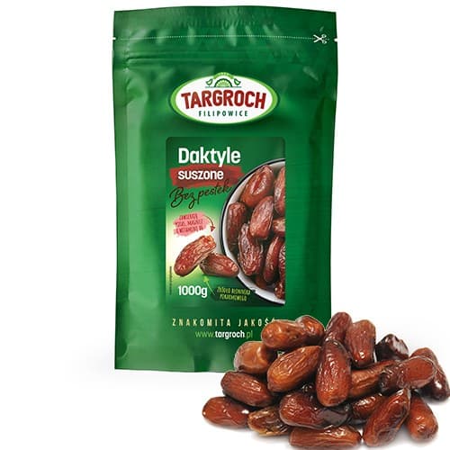 Targroch - Dried Dates - 1000g – Targroch förpackning