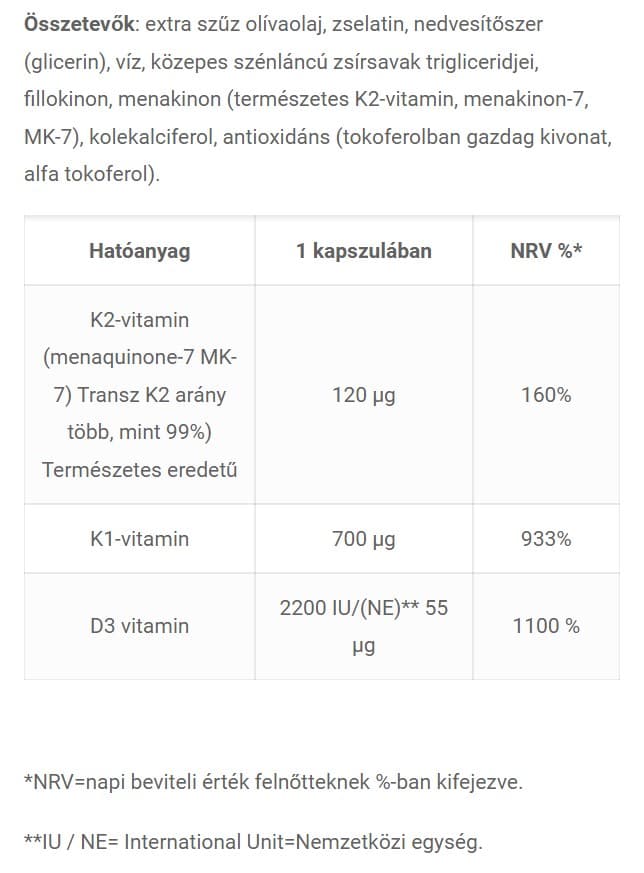 Jutavit - Vitamin K2 + D3 + K1 - 60 Caps