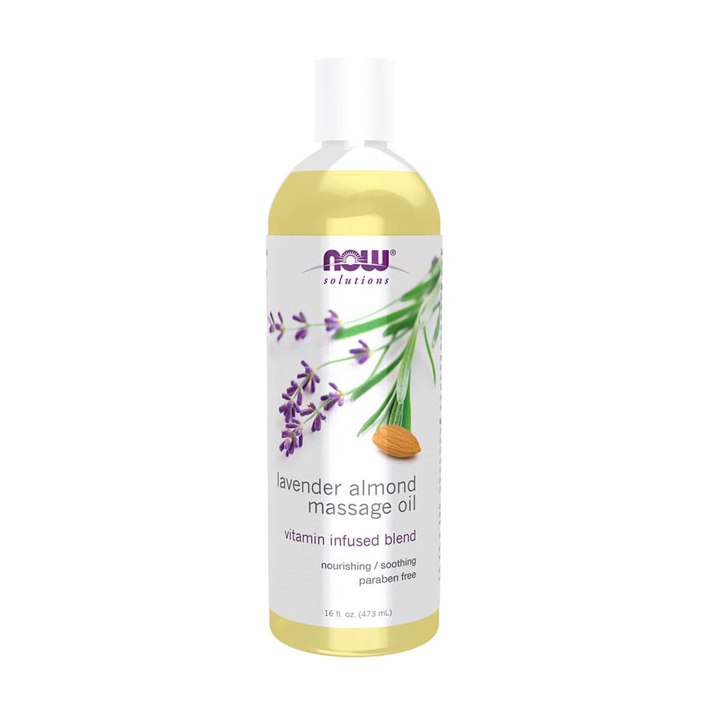 NOW Foods - Lavender Almond Massage Oil - 473ml