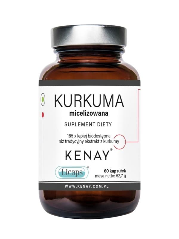 Kenay Micelle Curcumin Licaps (60 Caps) – Kenay förpackning