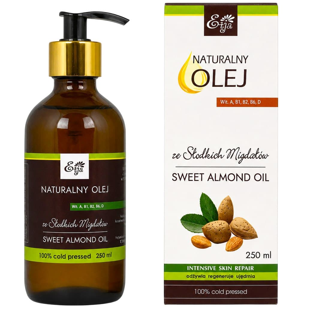 Etja - Sweet Almond Oil - 250ml – Etja förpackning