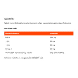 Gymbeam - Omega 3 - 165g / 120 Sgels