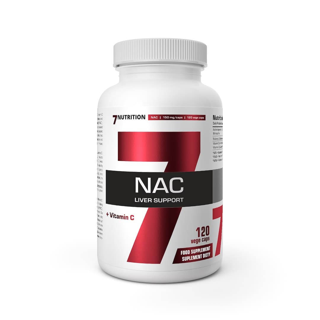 7 Nutrition - NAC Liver Support - 120 vcaps – 7 Nutrition förpackning