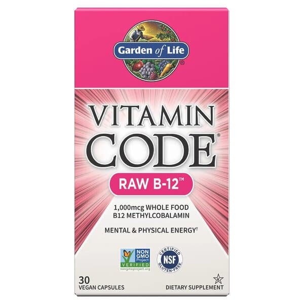 Garden Of Life - Vitamin Code - Raw B-12 - 30 Vcaps – Garden Of Life förpackning