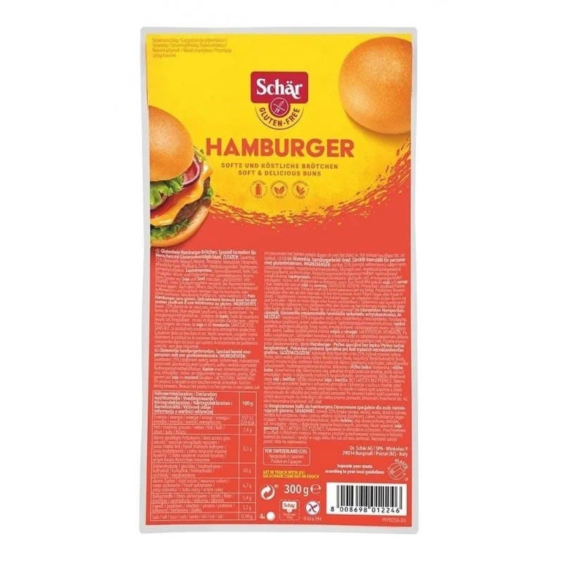 Schar - Hampurilaissämpylät - 300g – Schär pakkaus