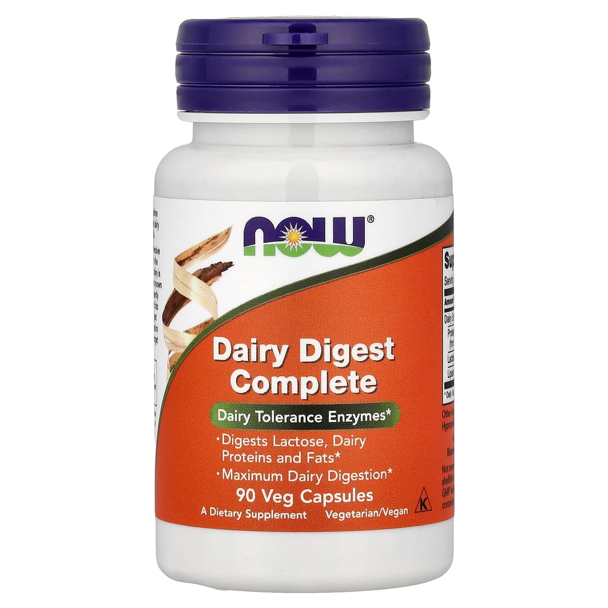 NOW Foods - Dairy Digest Complete - 90 Vcaps