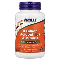 NOW Foods - 8 Billion Acidophilus & Bifidus - Probiotic Blend - 120 Caps