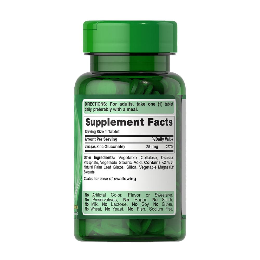 Puritan's Pride - Zinc 25mg - 100 Tabs