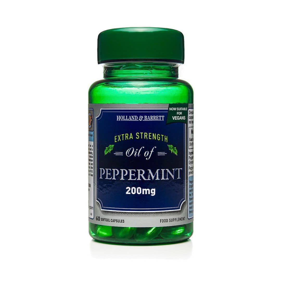 Holland & Barrett - Oil of Peppermint - 60 Softgel Capsules – Holland & Barrett förpackning