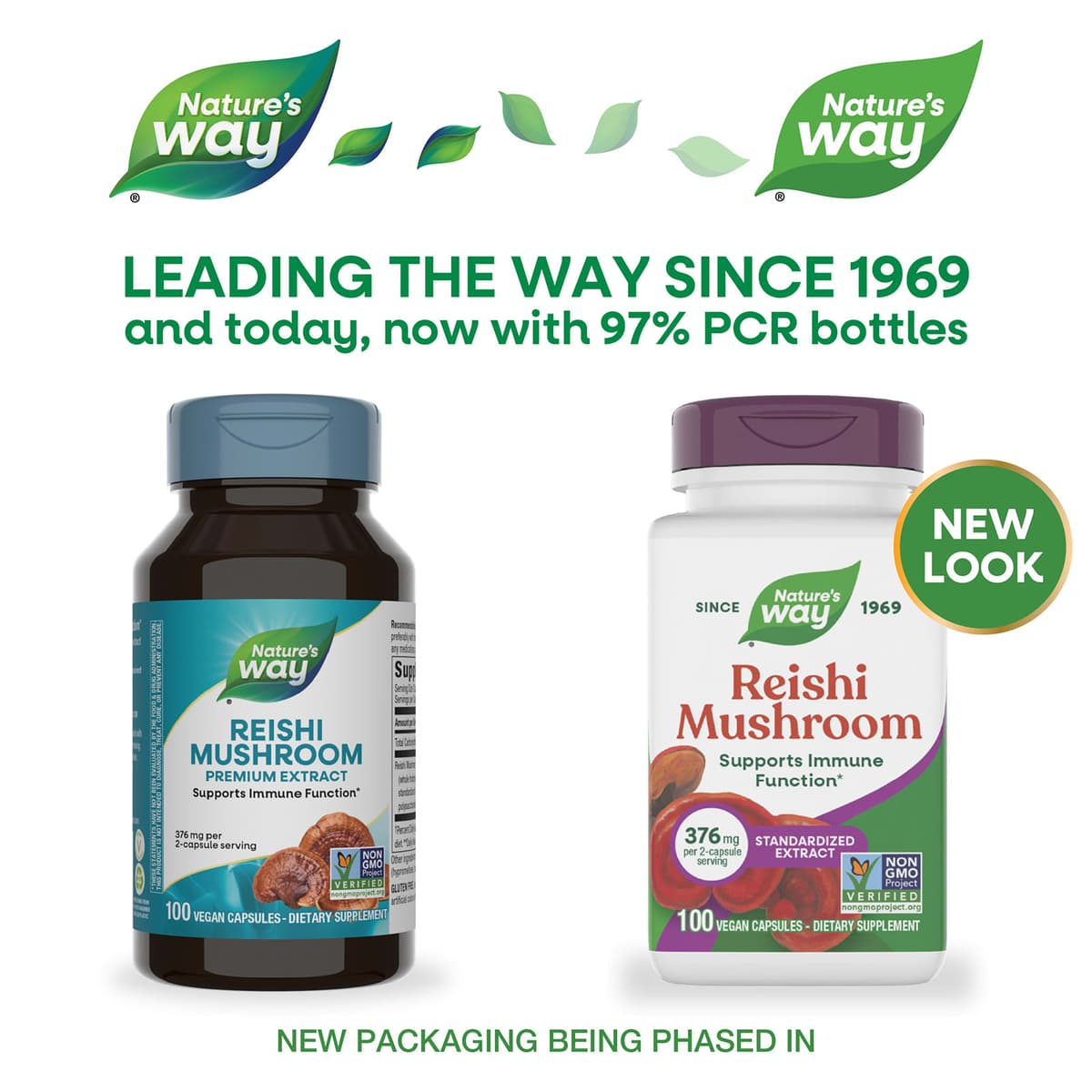 Nature'S Way - Reishi Mushroom - 100 Vcaps