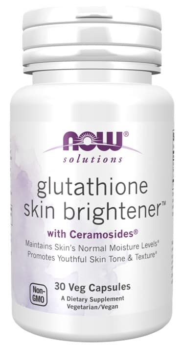 NOW Foods - Glutathione Skin Brightener with Ceramosides – NOW Foods förpackning
