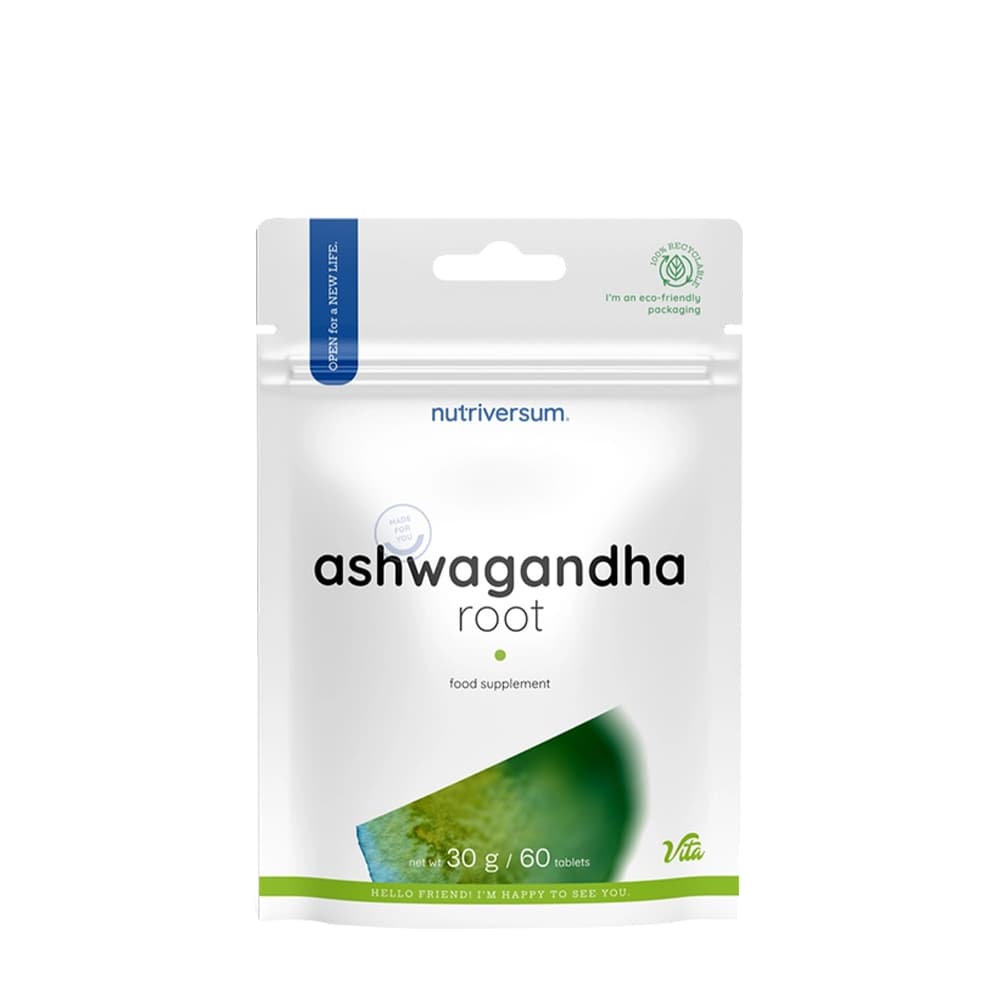 Nutriversum - Ashwagandha Root - 30g / 60 Tabs – Nutriversum förpackning