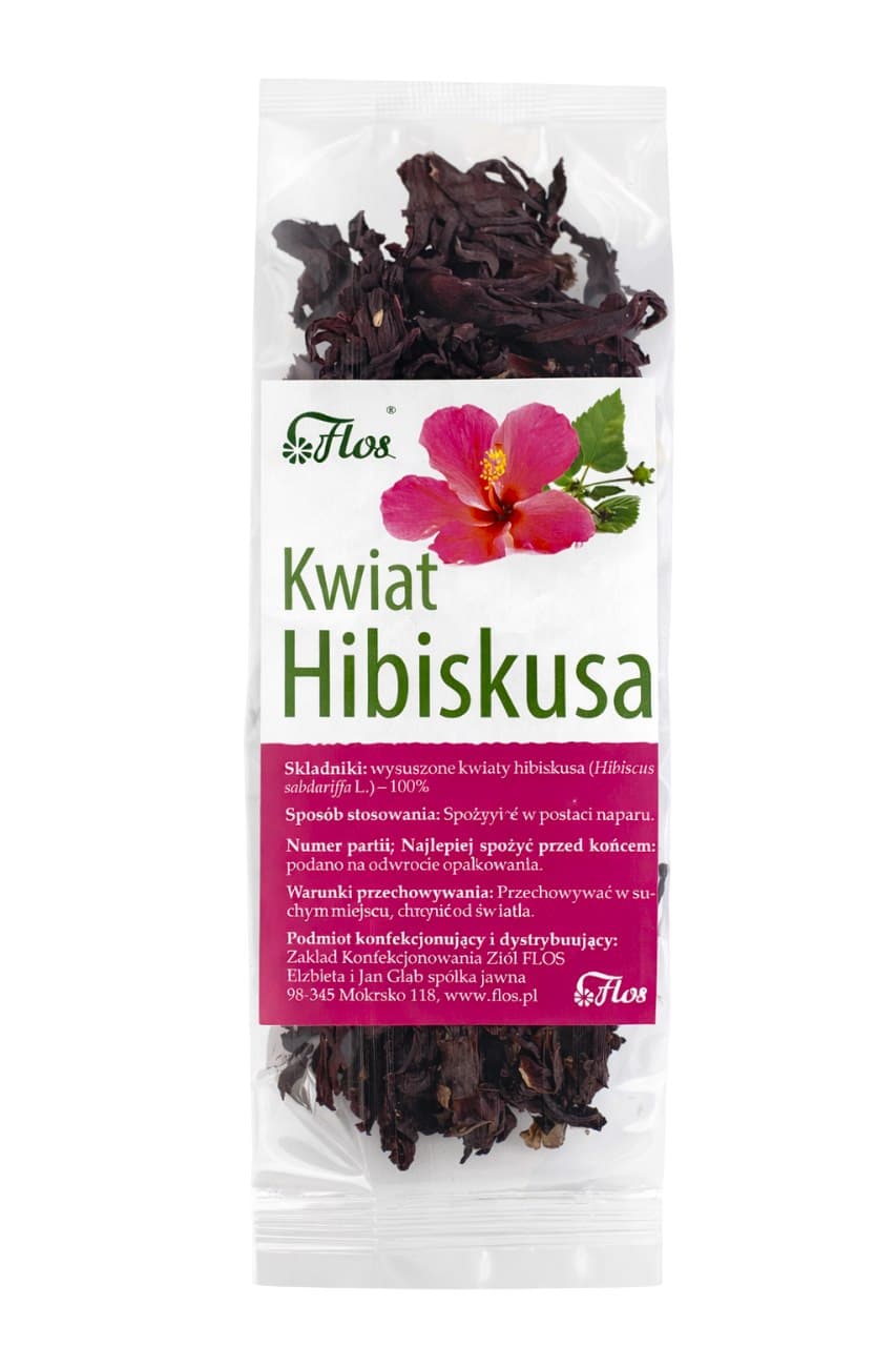 Flos - Hibiscus Flower - 50g – Flos förpackning
