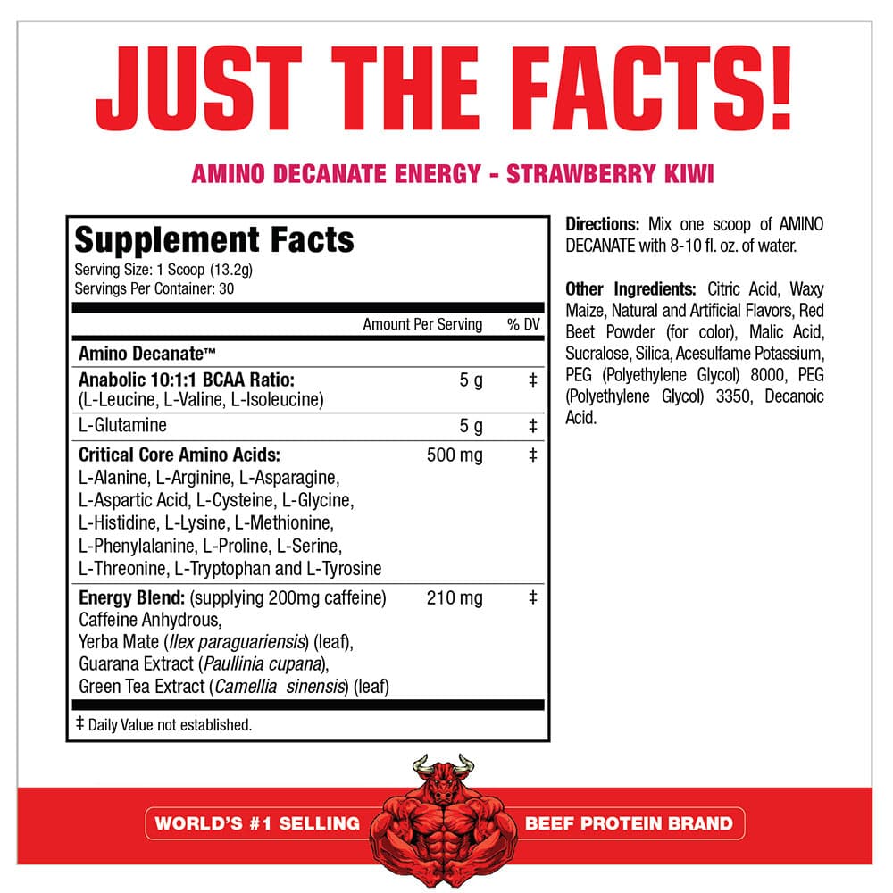 MuscleMeds - Amino Decanate Energy, Strawberry Kiwi - 360g