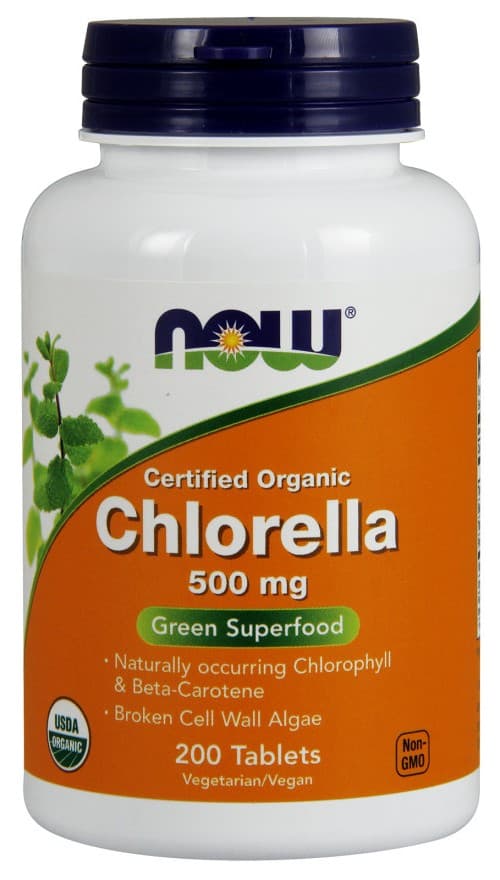 Chlorella 500mg - 200 Tablets (KORT DATUM 2026-11-30) – NOW Foods