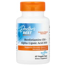 Doctor's Best - Benfotiamine 150 + Alpha-Lipoic Acid 300 - 60 Vcaps
