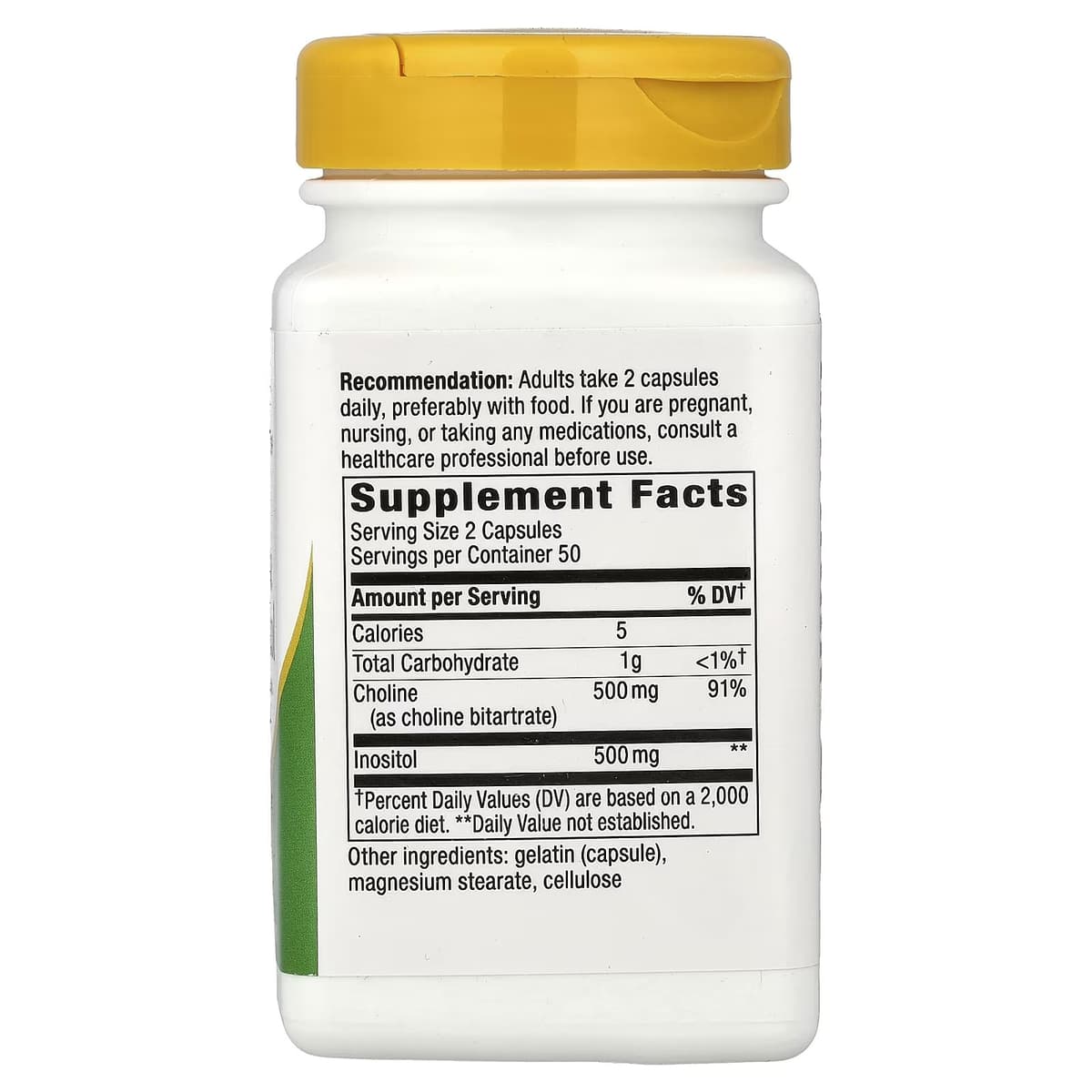 Nature'S Way - Cholin & Inositol - 100 Kapsler