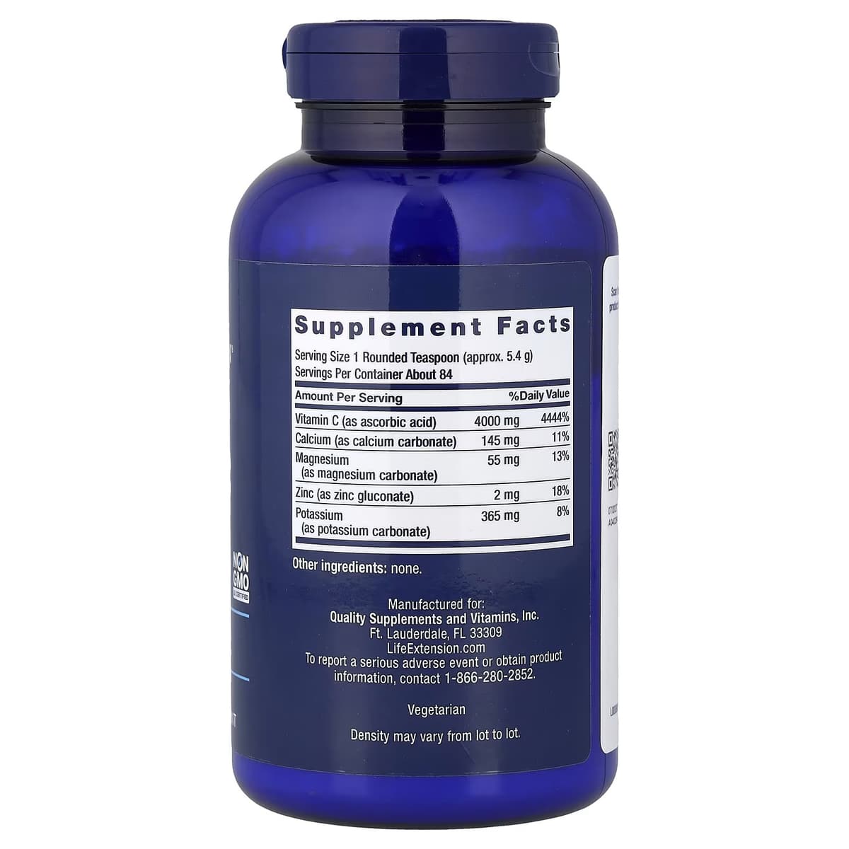 Life Extension - Buffered Vitamin C Powder - 454g