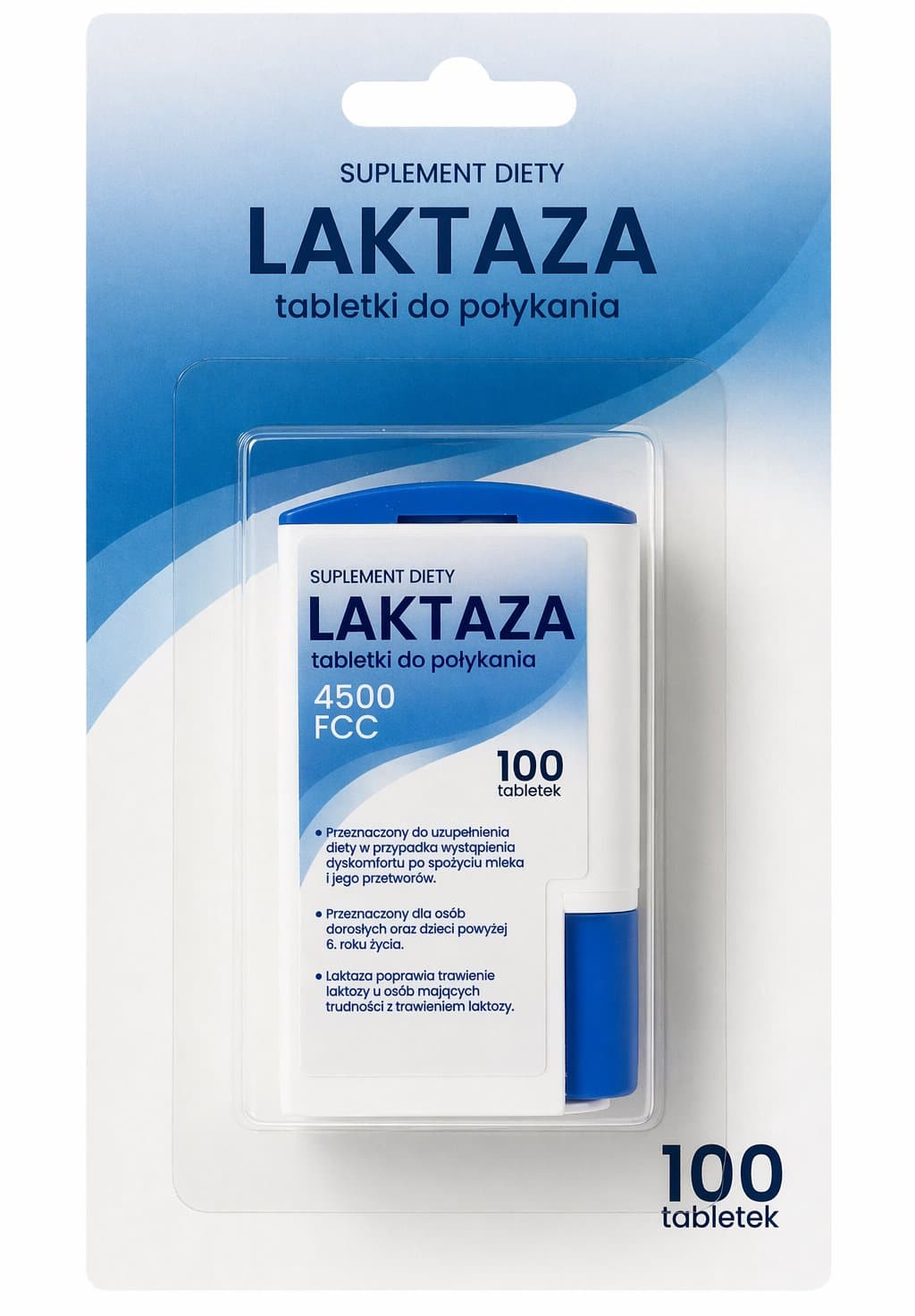 Domos - Lactase - 100 Tabs – Domos förpackning