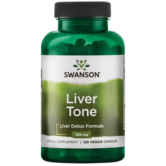 Swanson - Liver Tone - 120 Veggie Capsules – Swanson förpackning