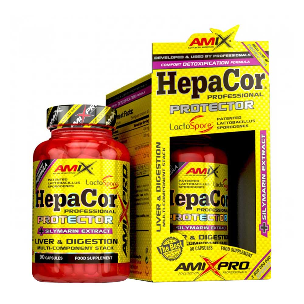 Amix - Hepacor Professional Protector - 90 Caps – Amix förpackning