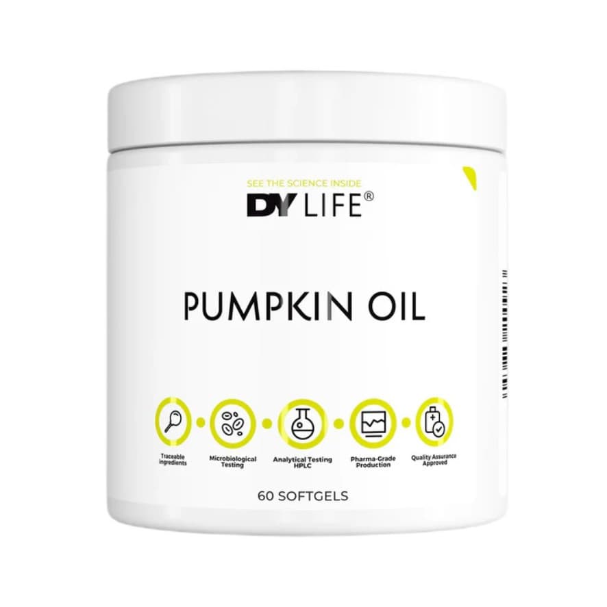 DY LIFE - Pumpkin Oil - 60 softgels – DY LIFE förpackning
