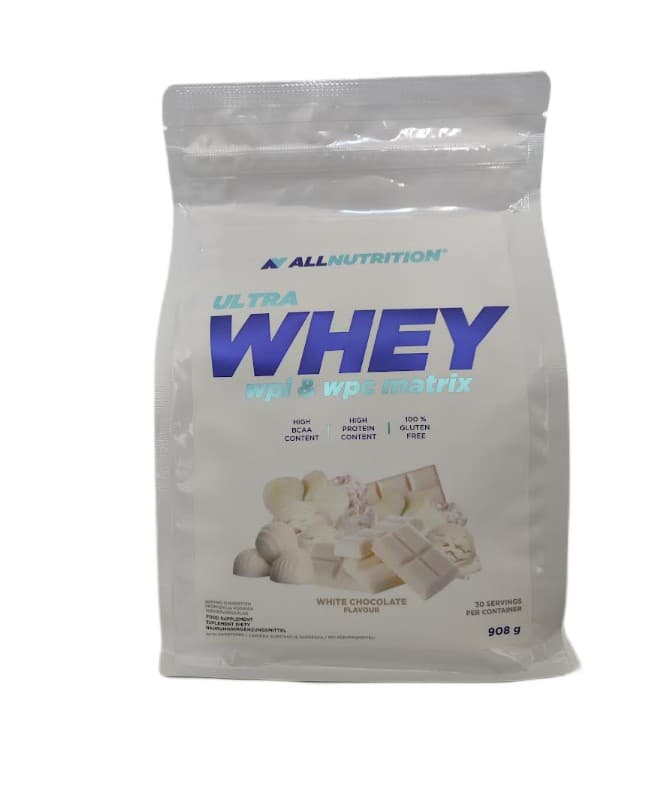 Allnutrition - Ultra Whey, White Chocolate - 908g – Allnutrition förpackning