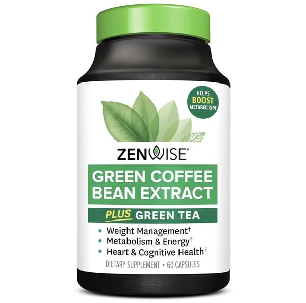 Zenwise - Green Coffee Bean Extract Plus Green Tea - 60 Caps