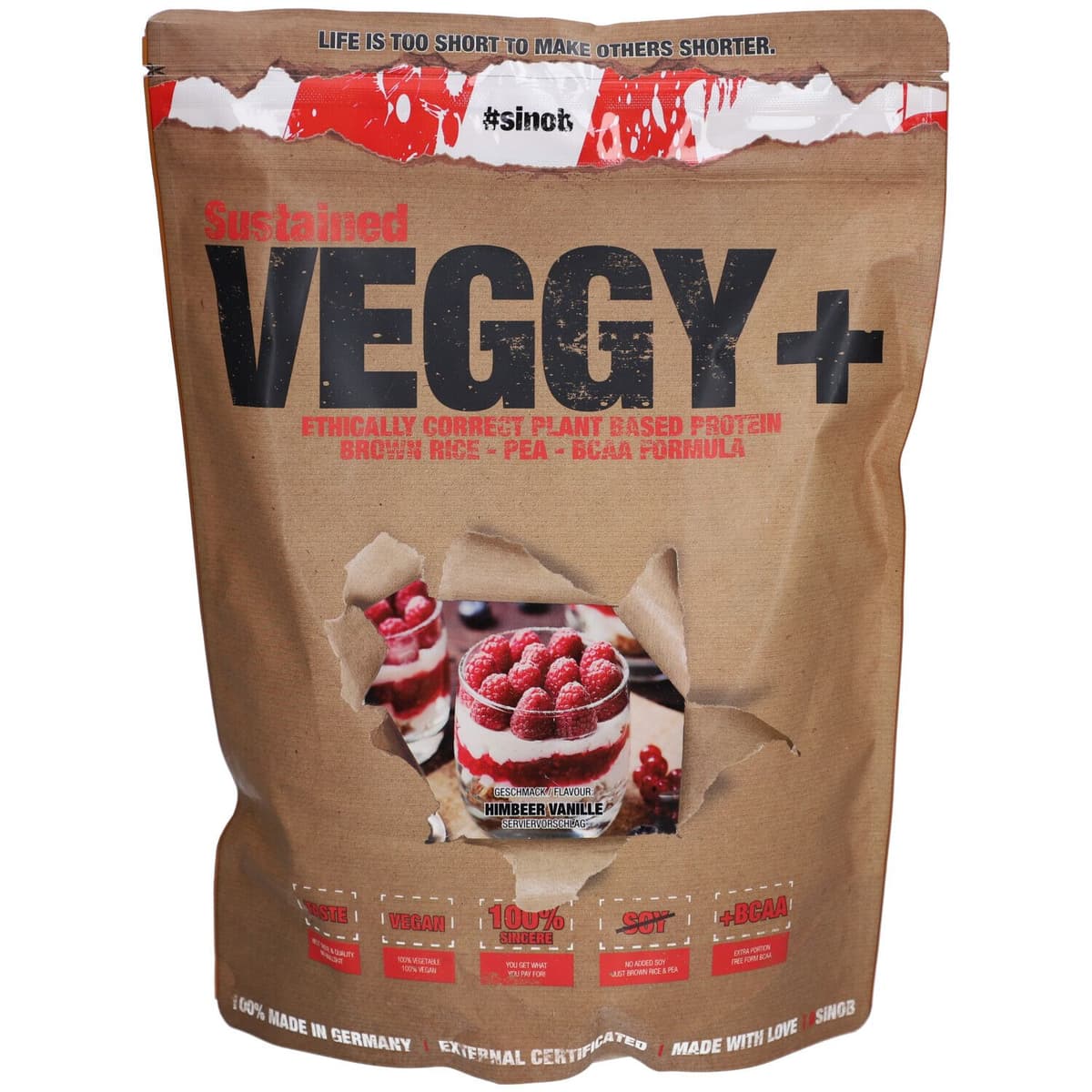 Sinob - Sustained VEGGY+ veganskt protein – Sinob förpackning