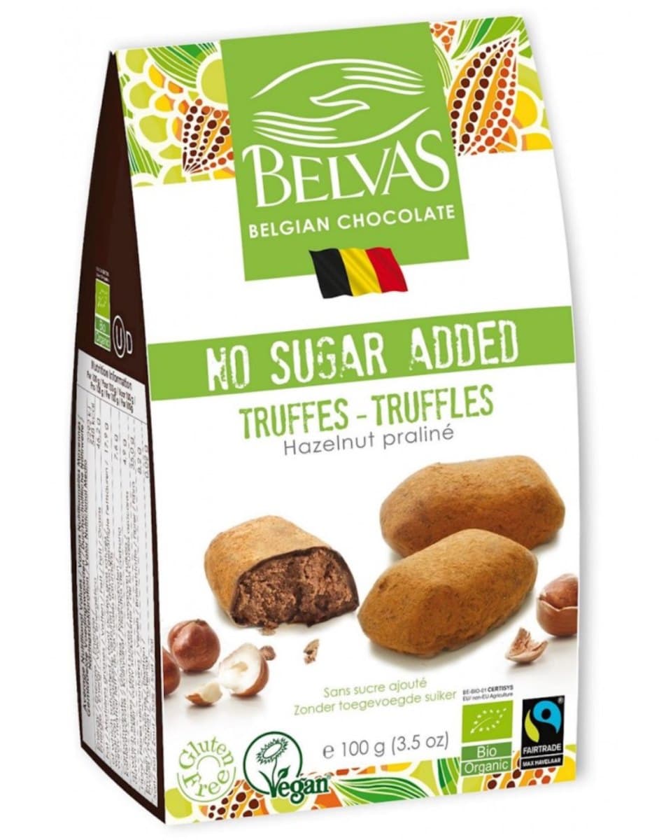 Belvas - No Sugar Added Truffles - 100g