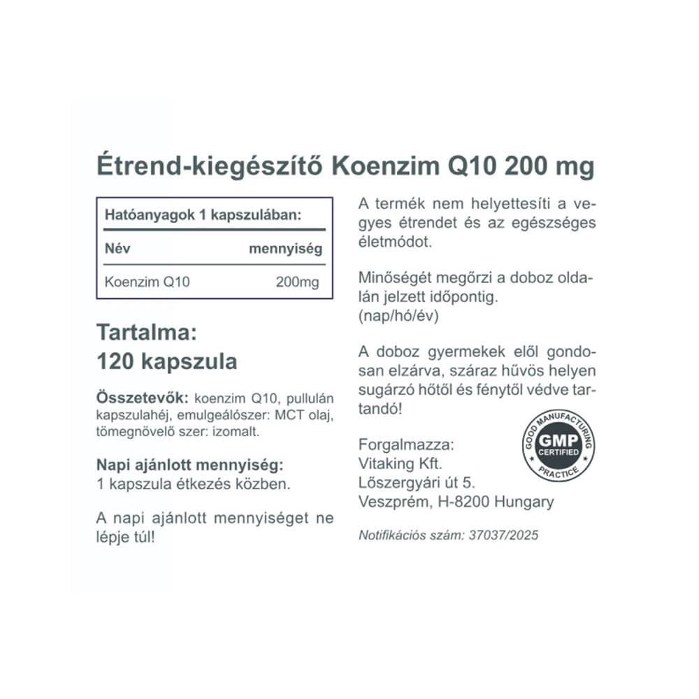 Vitaking - Fermented Plant-Based Coenzyme Q10 - 120 Caps