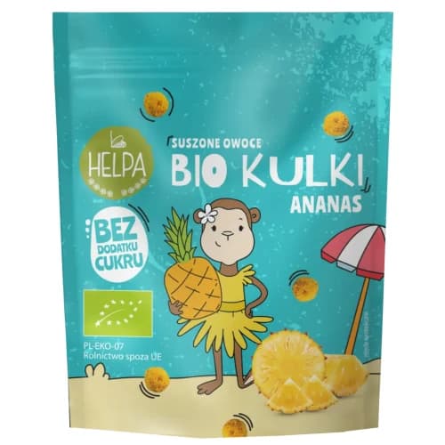 Helpa - BIO Kulki Ananas 50 g – helpa förpackning