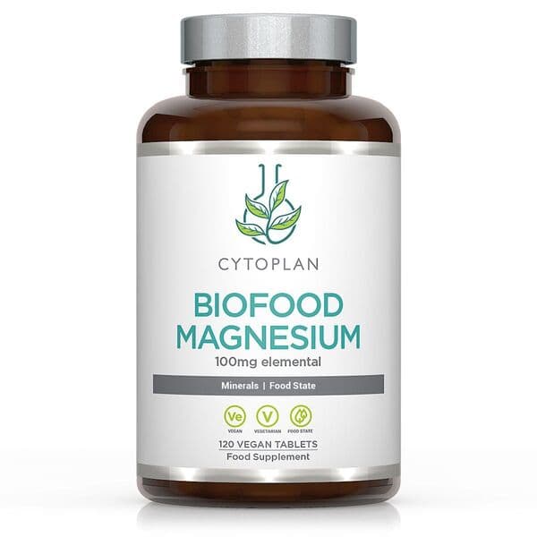 Cytoplan - Biofood Magnesium - 120 Vegan Tablets – Cytoplan förpackning