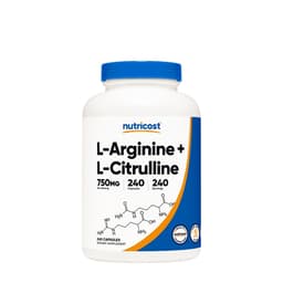 Nutricost - L-Arginine + L-Citrulline - 240 Caps