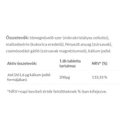 Jutavit - Iodine Forte - 200mcg - 100 Tabs