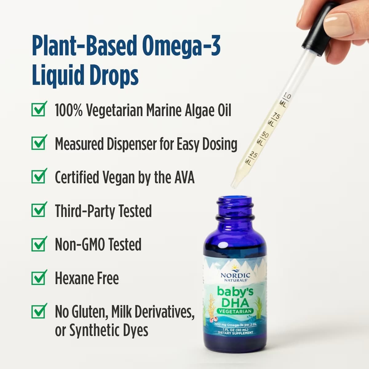 Nordic Naturals - Baby'S DHA Vegetarian, 1050mg - 30ml.