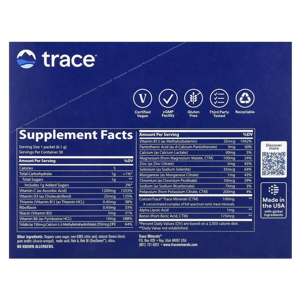 Trace Minerals - Lemon Lime - 30 Sachets